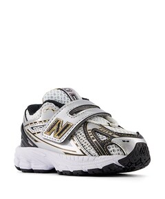 1906 hook & loop uniseks sneakers  zilver