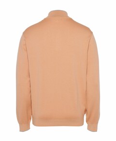 Heren trui met rits oranje