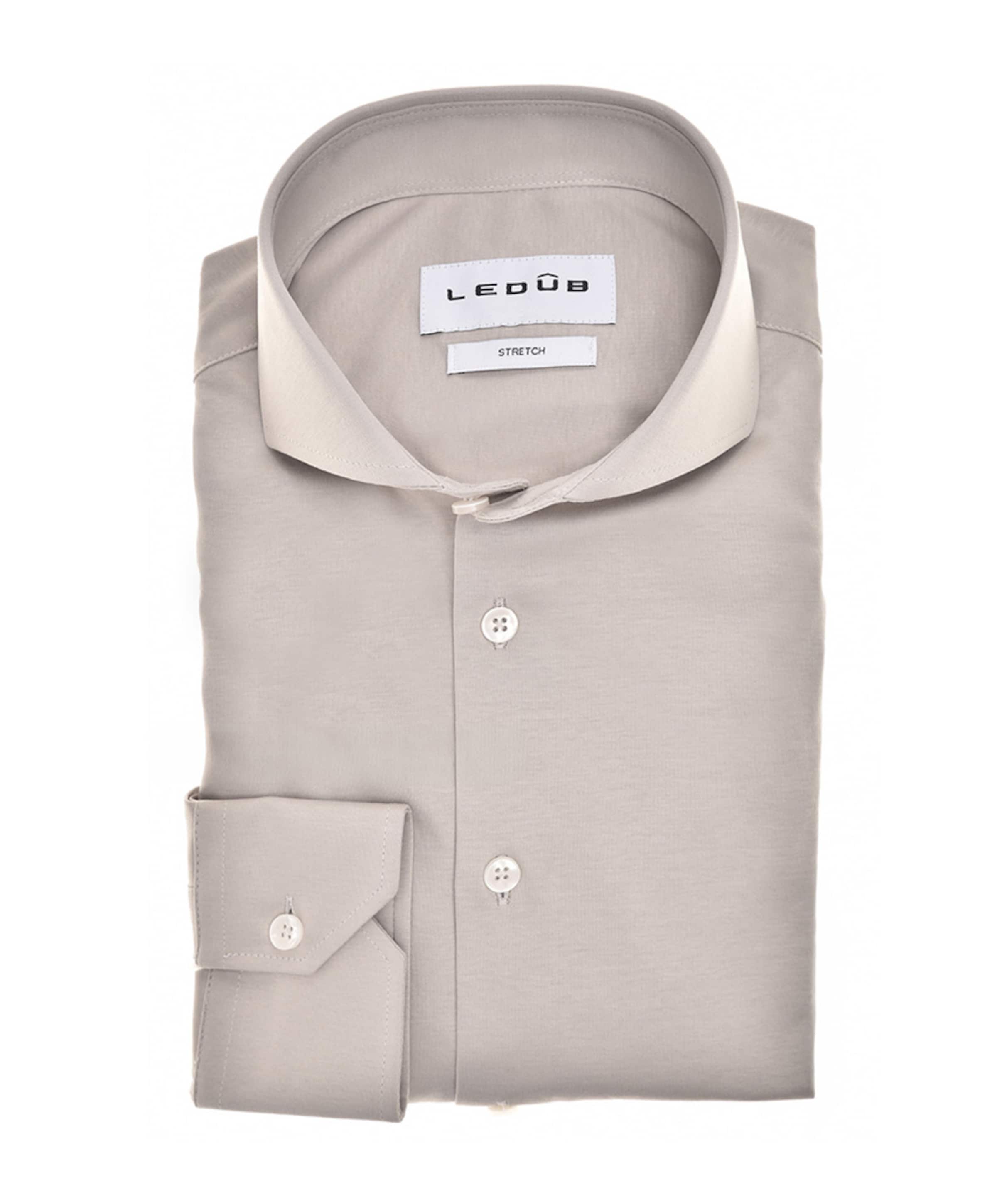 Heren overhemd extra lange mouw grijs