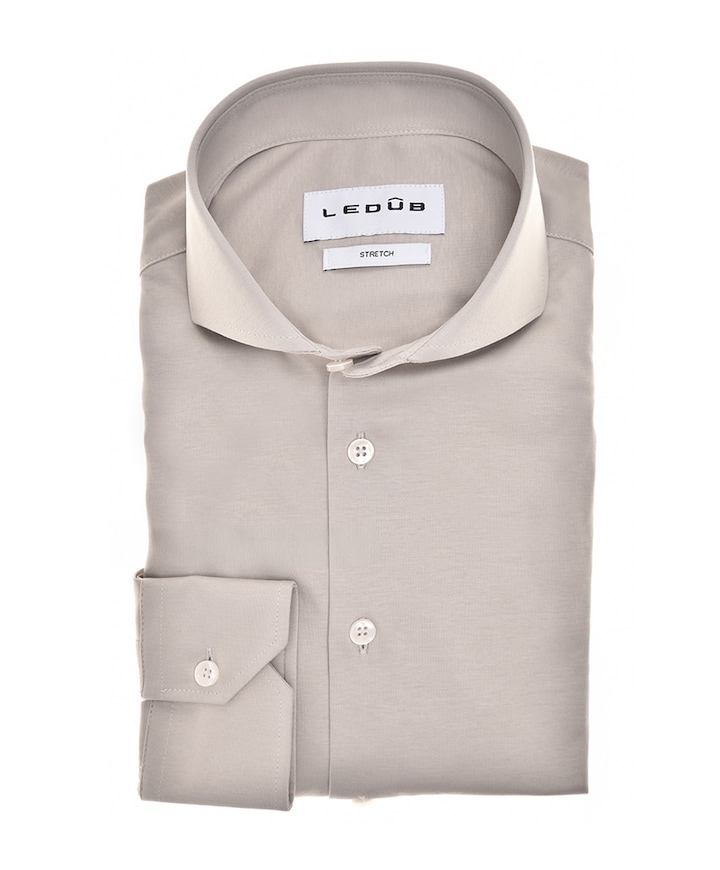 Heren overhemd extra lange mouw grijs