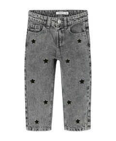 NMFBELLA MOM EMB JEANS 3285-BE R meisjes jeans grijs