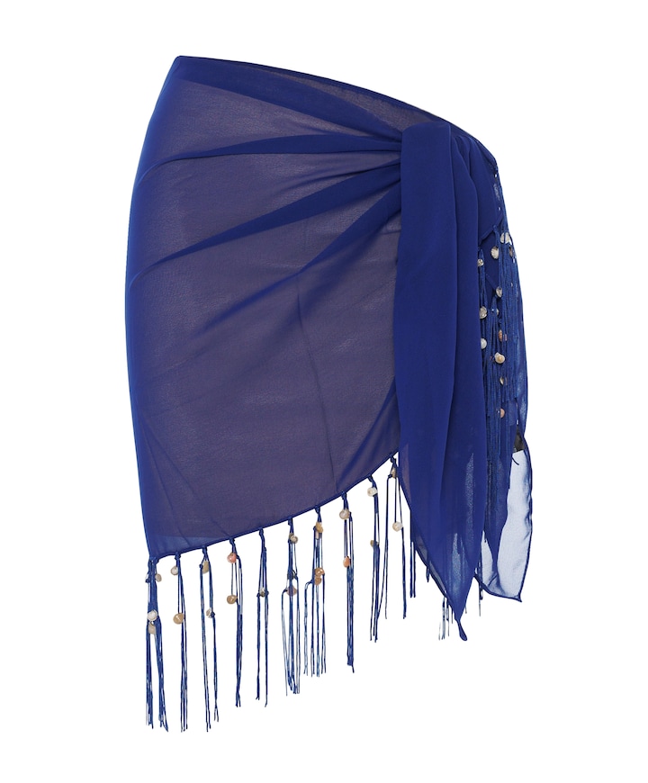 Dames pareo blauw