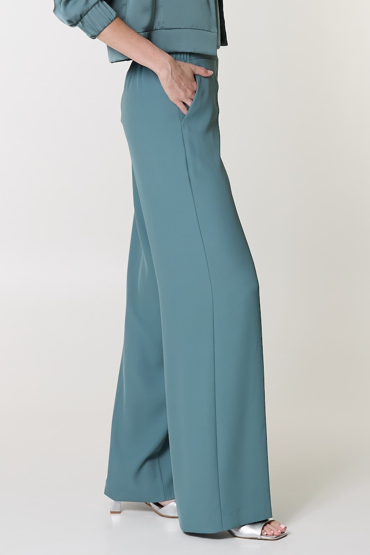 dames broek blauw