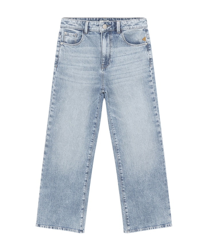 Extra Wide Fit meisjes jeans blauw