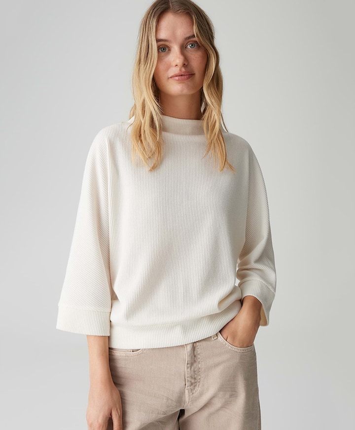 Dames longsleeve ecru