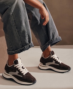 Usher Riggs dames sneakers bruin