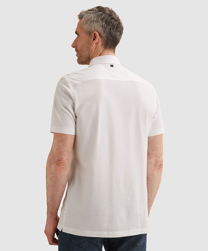 Heren overhemd korte mouw wit