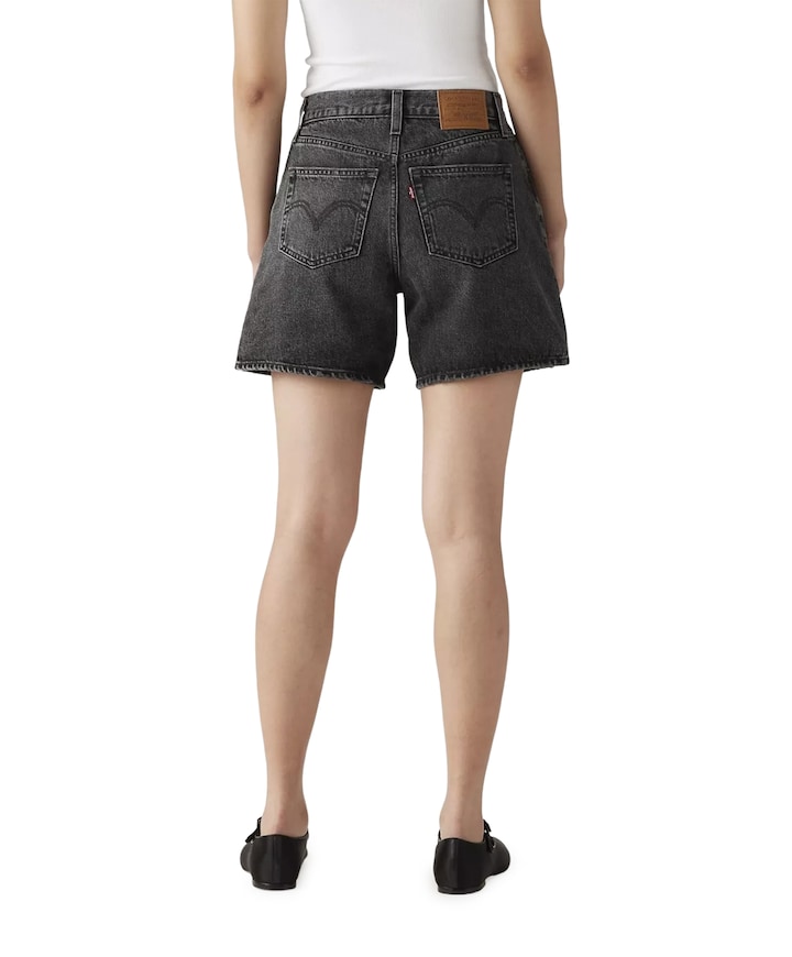 High baggy dames korte broek zwart