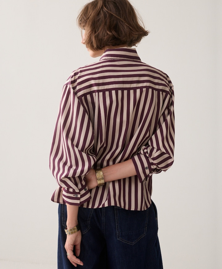 Dames blouse bordeaux