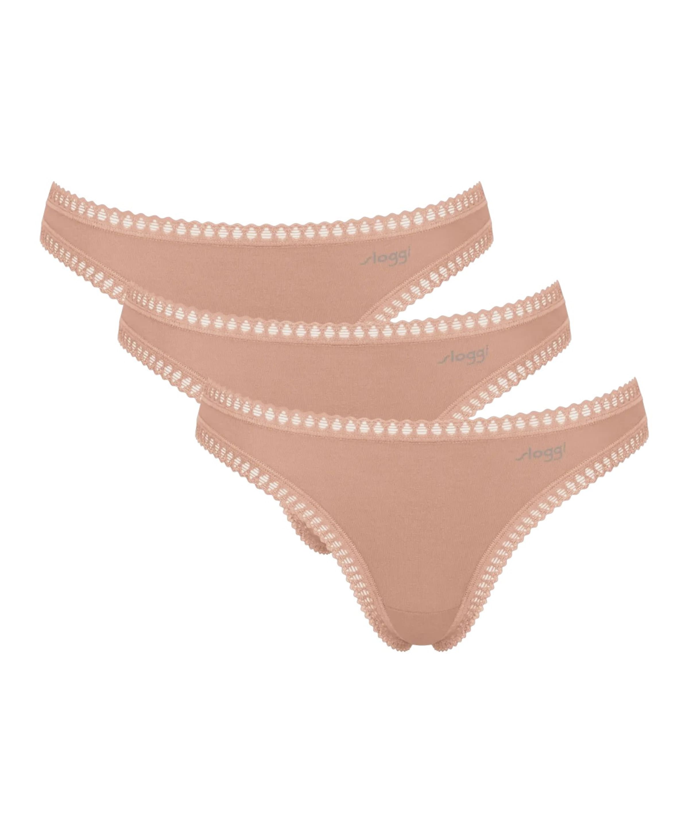 Dames string beige