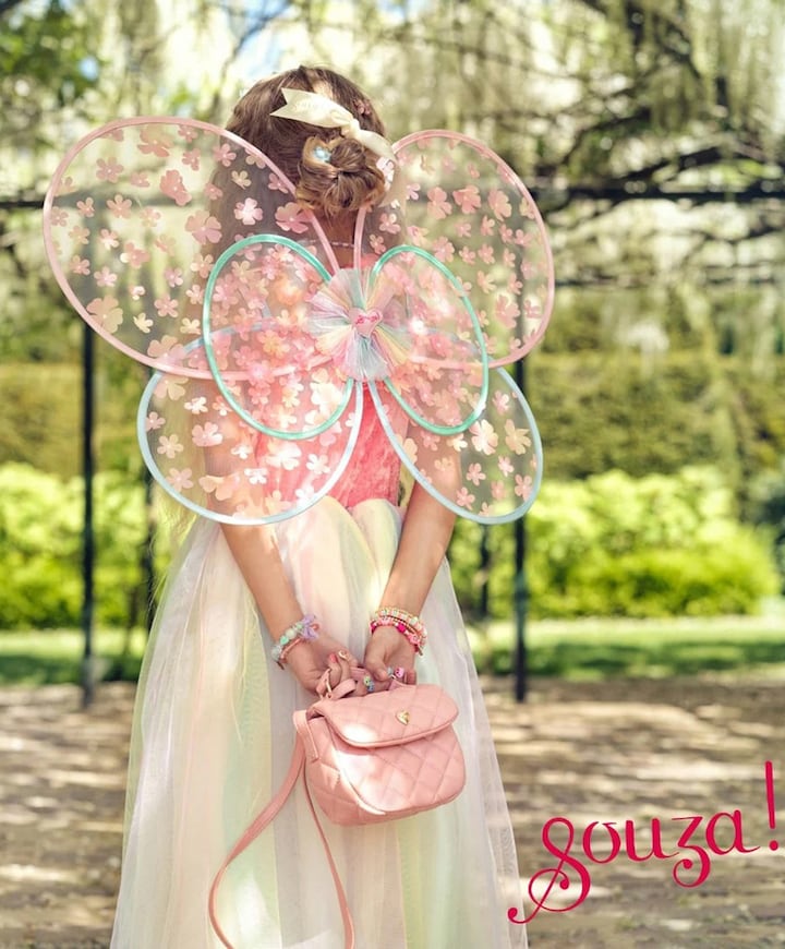 Meisjes Flora jurk + vleugels