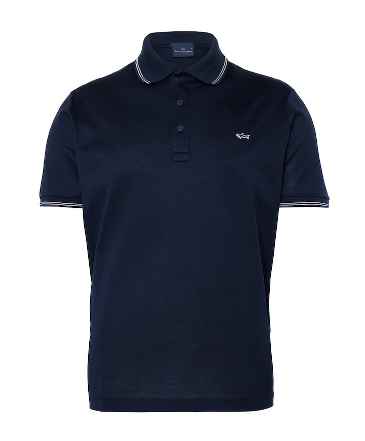 Heren polo blauw