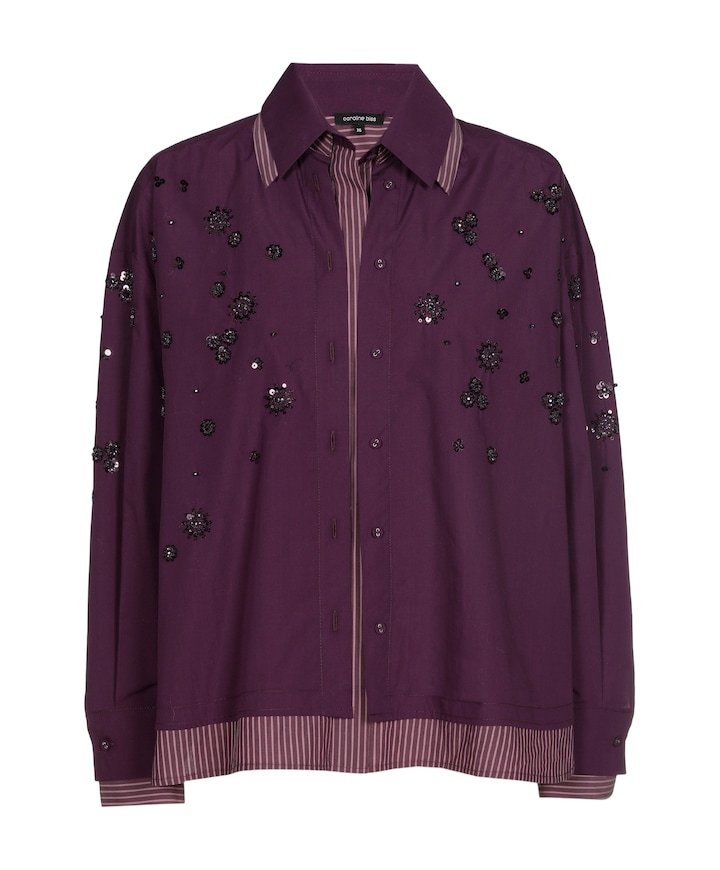 Dames blouse paars