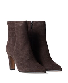 dames enkellaarzen beige