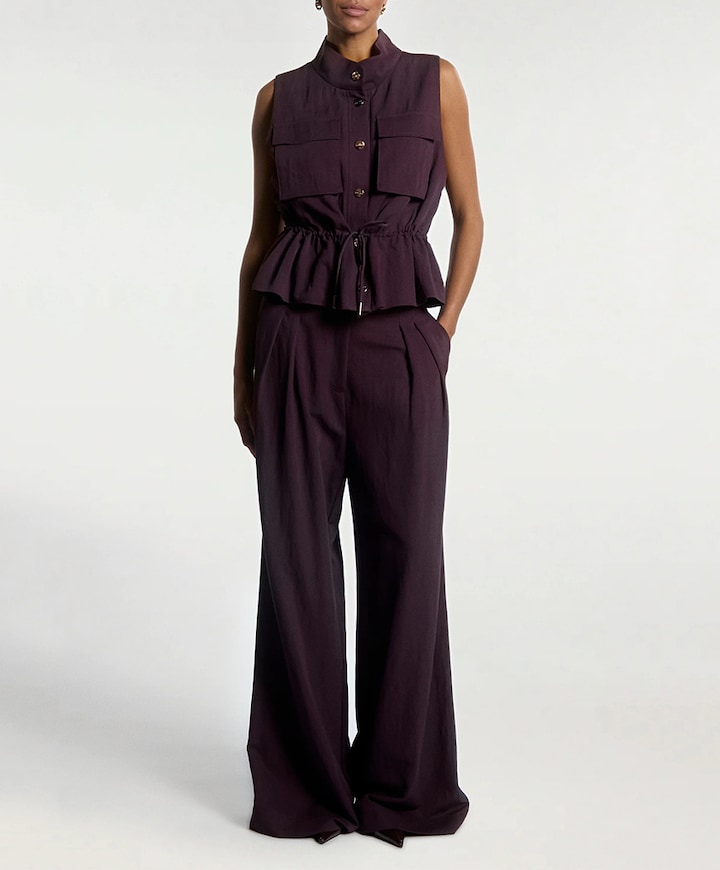 Dames gilet bordeaux