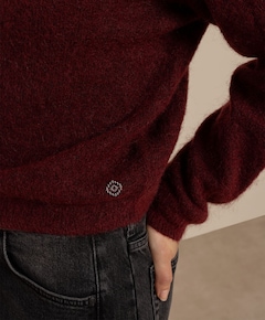 Dames vest bordeaux