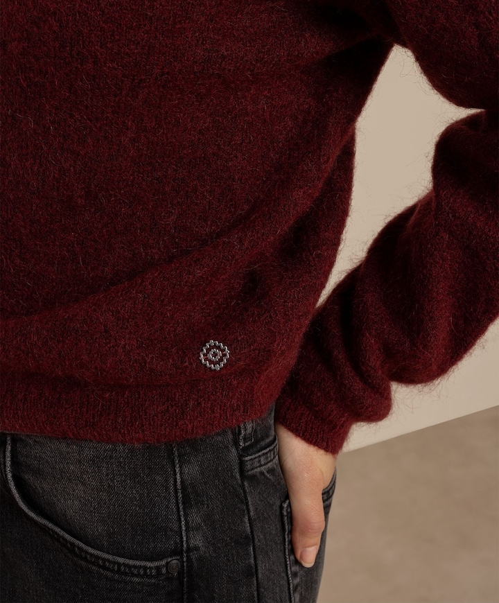 Dames vest bordeaux