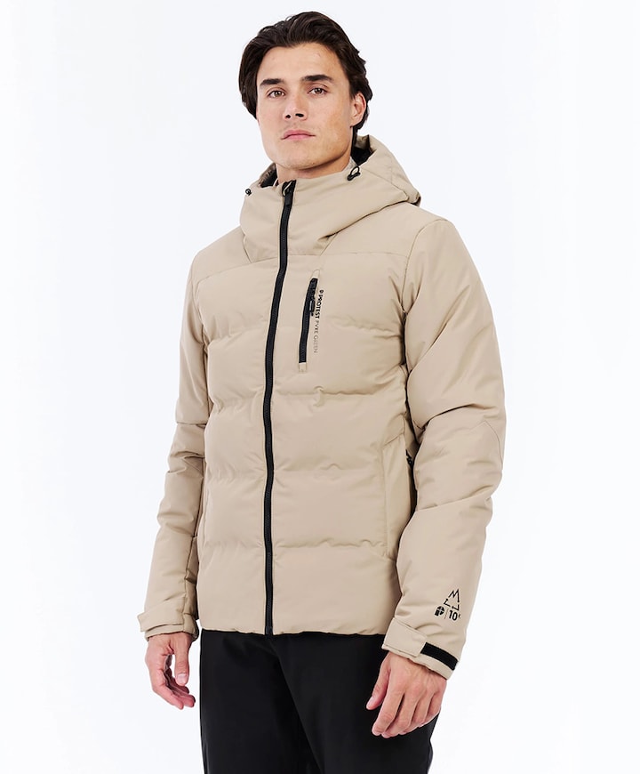 Heren ski-jas beige