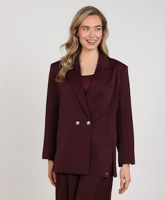 Dames blazer bordeaux