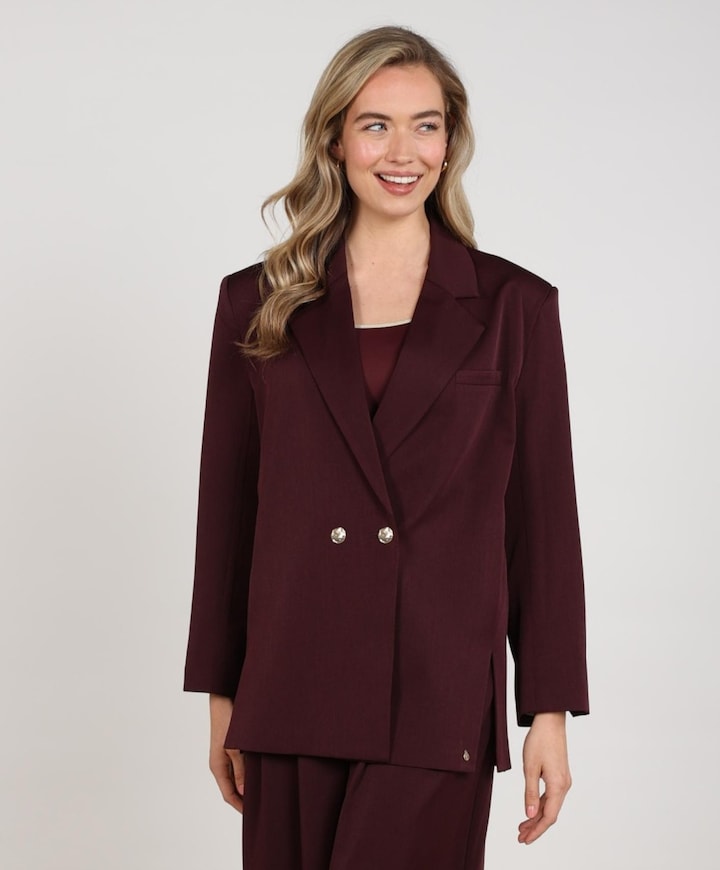 Dames blazer bordeaux