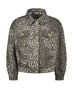 Meisjes spijkerjas grijs