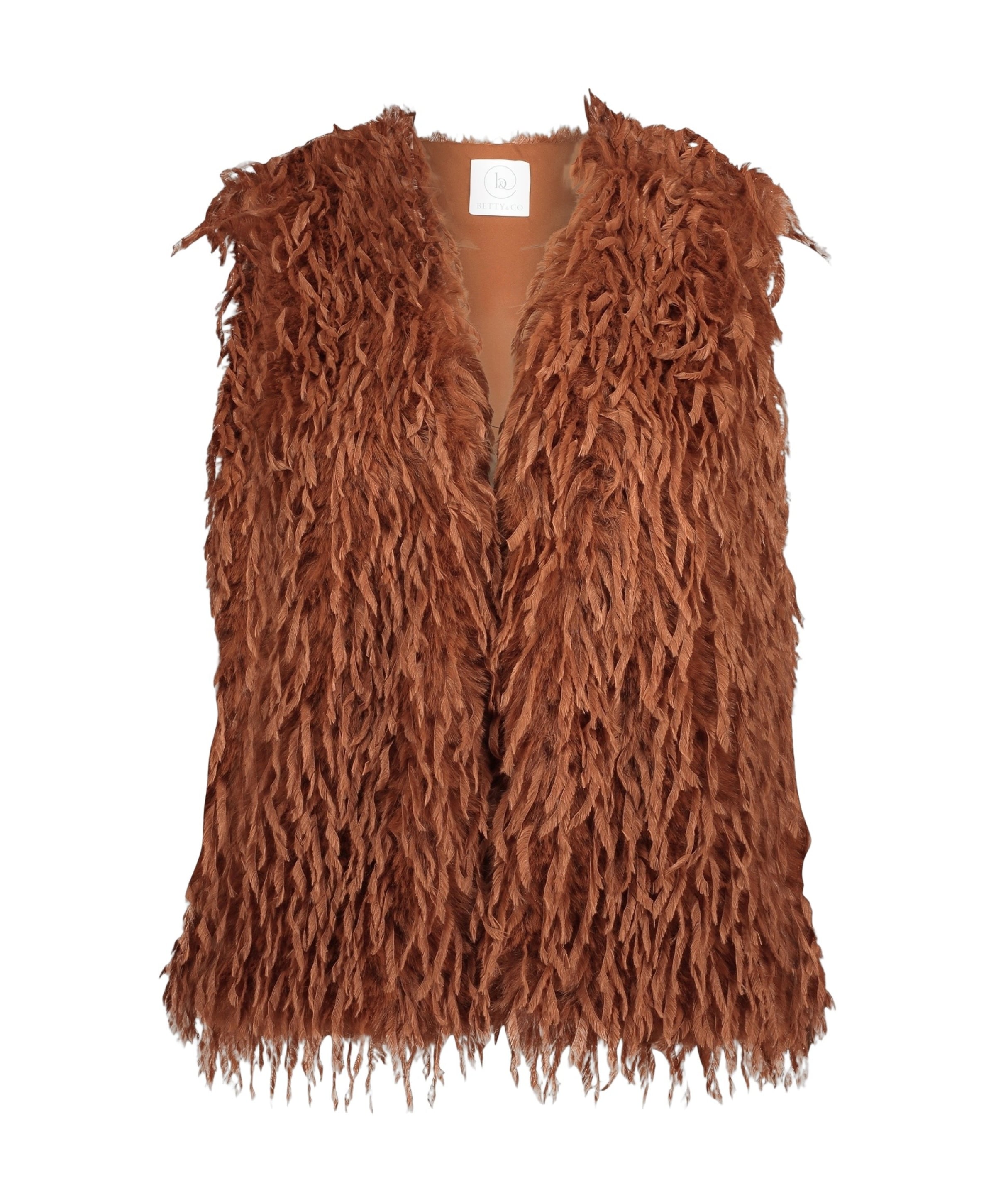 Dames gilet bruin