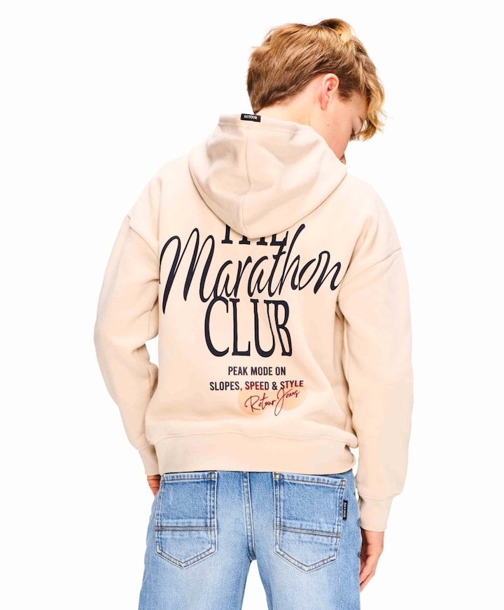 Jongens hoodie ecru