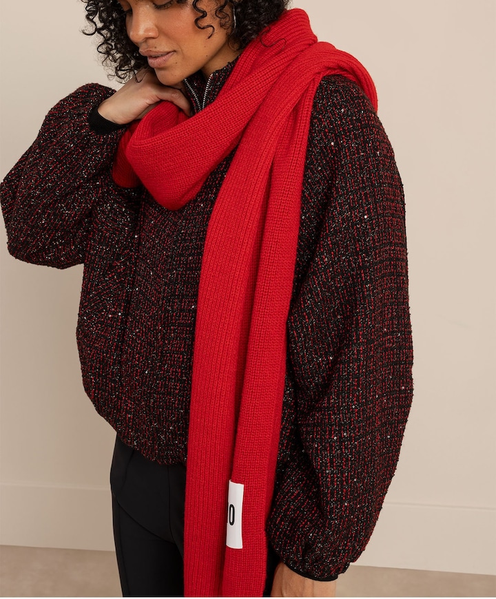 Dames sjaal rood