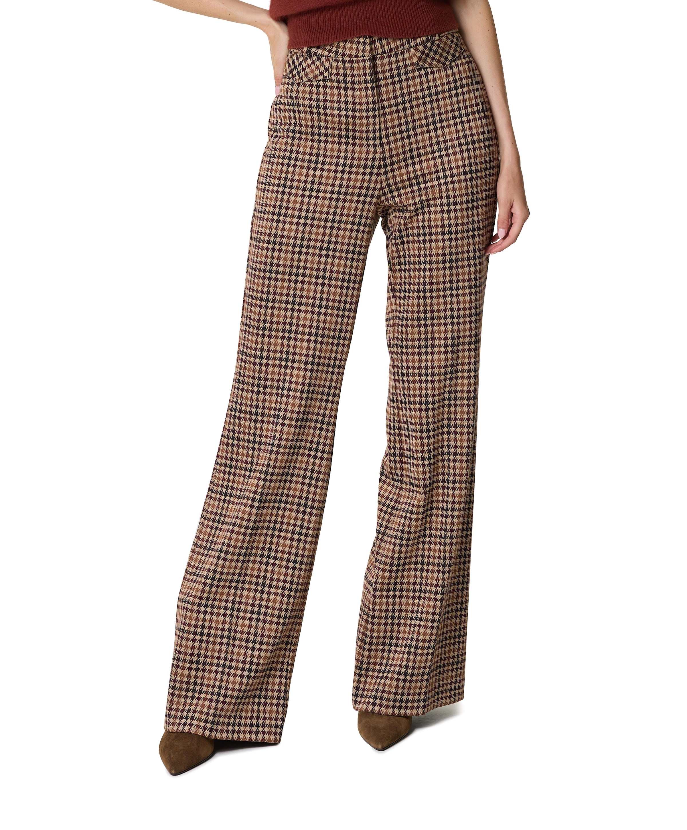 Famous dames broek beige