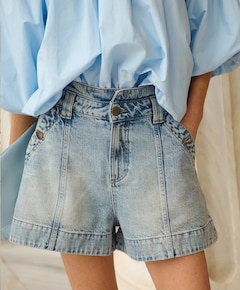 Voltaire dames korte broek blauw