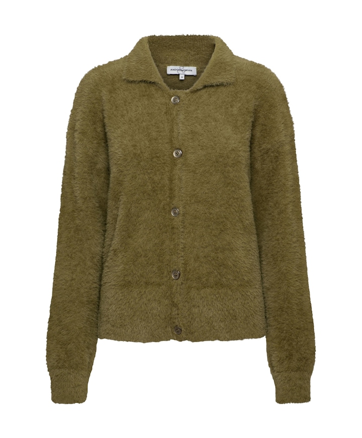 Dames vest groen
