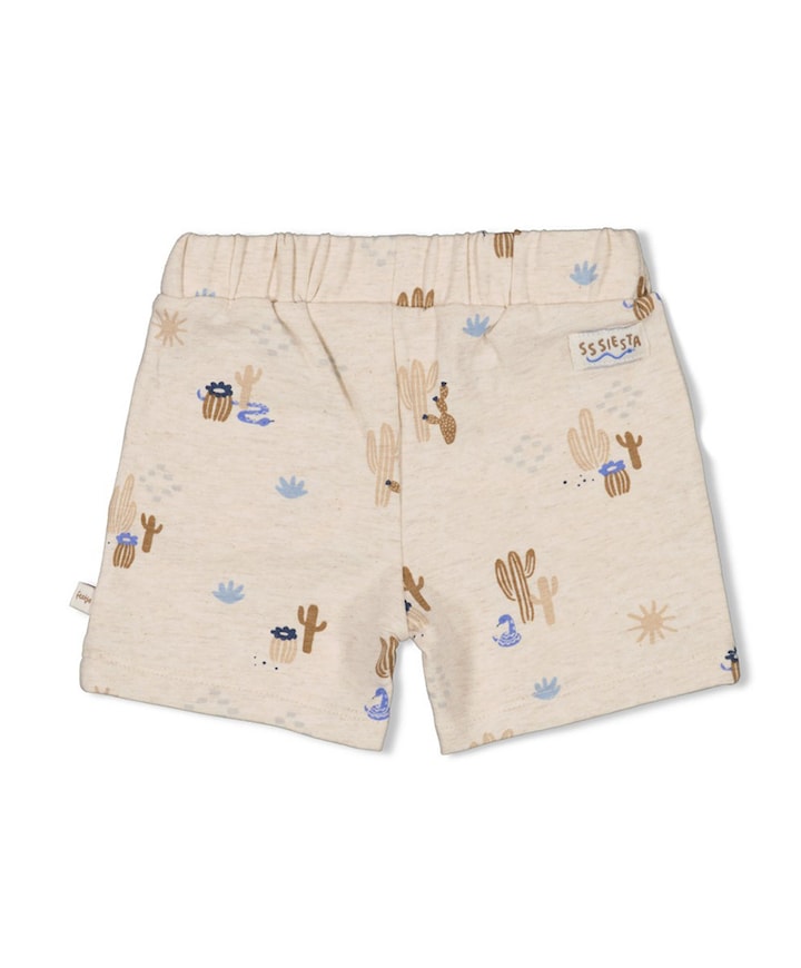 Short AOP meisjes korte broek ecru