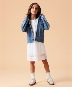 Meisjes spijkerjas blauw