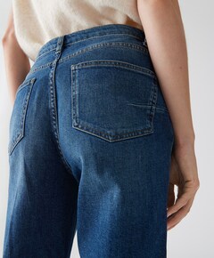 Lani turn up dames jeans blauw