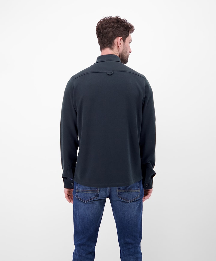 Heren overshirt blauw