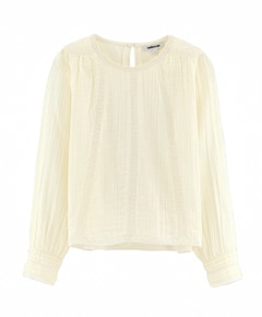 Meisjes blouse lange mouw ecru