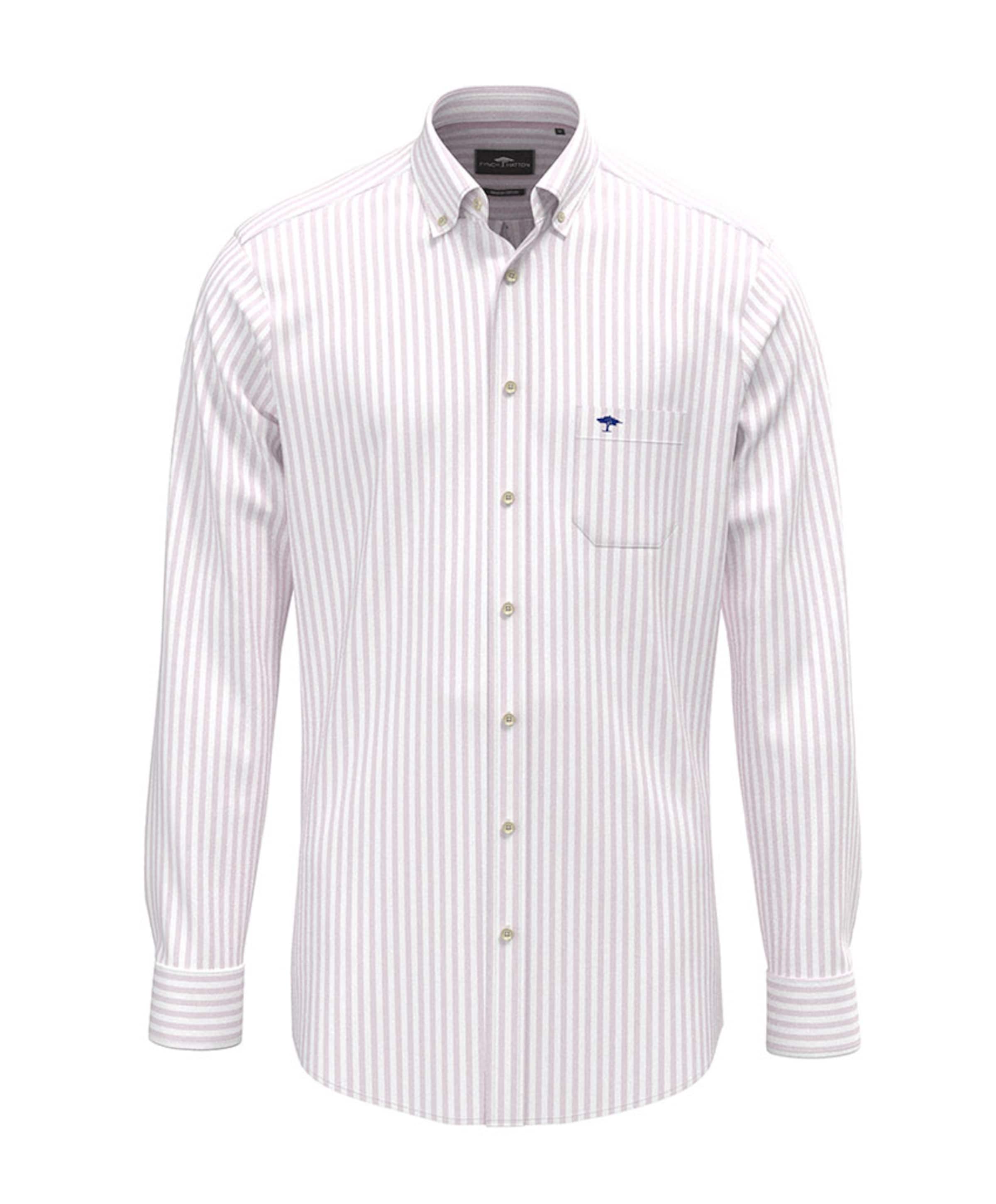 Heren overhemd lange mouw roze