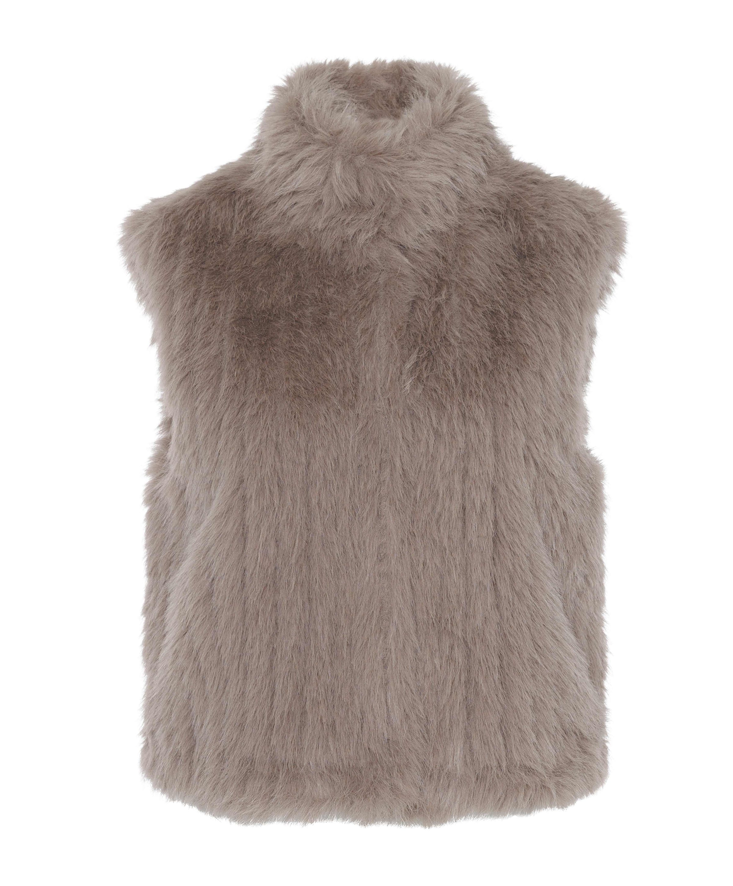 Dames gilet beige
