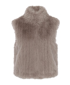 Dames gilet beige