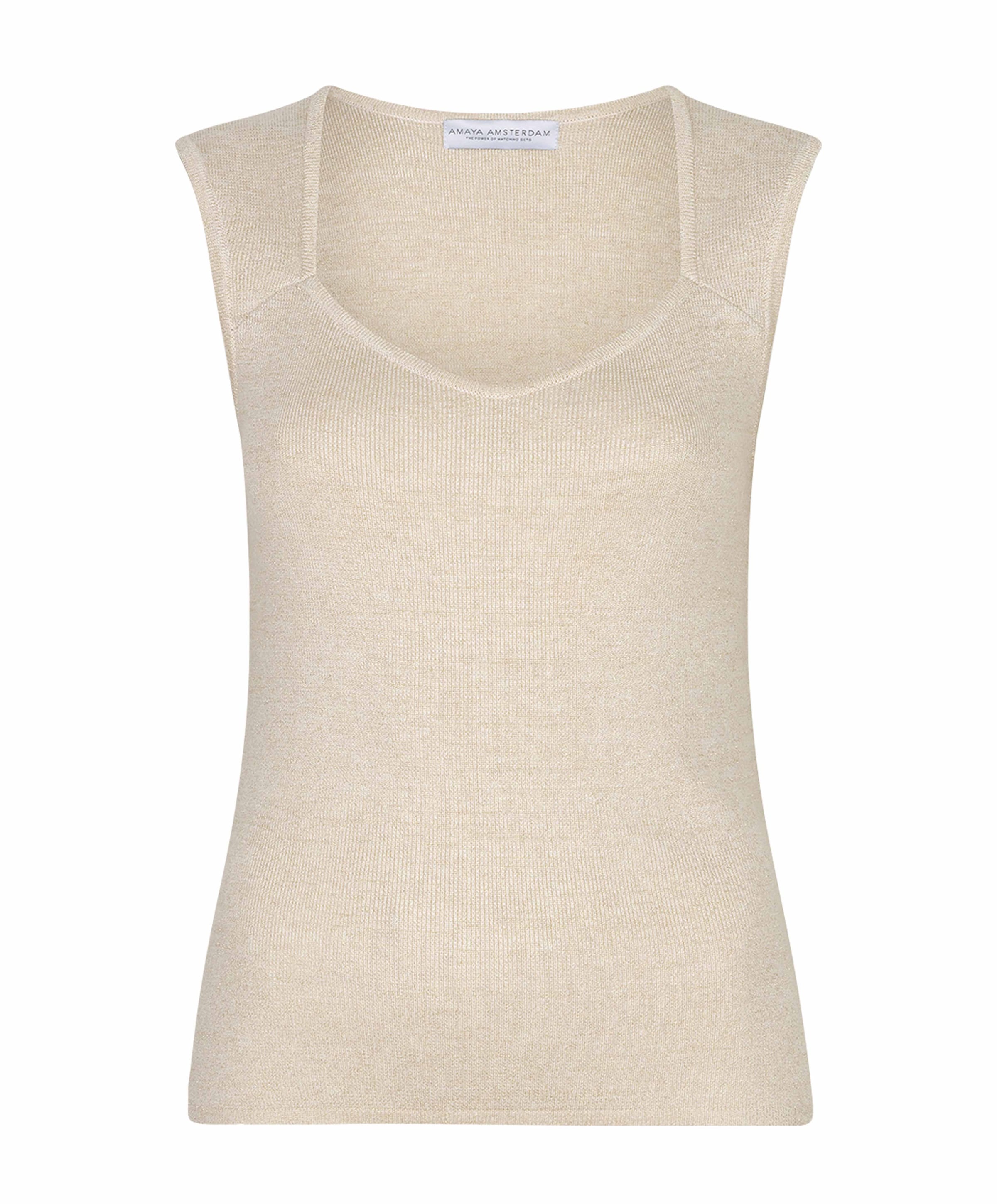 Dames top beige