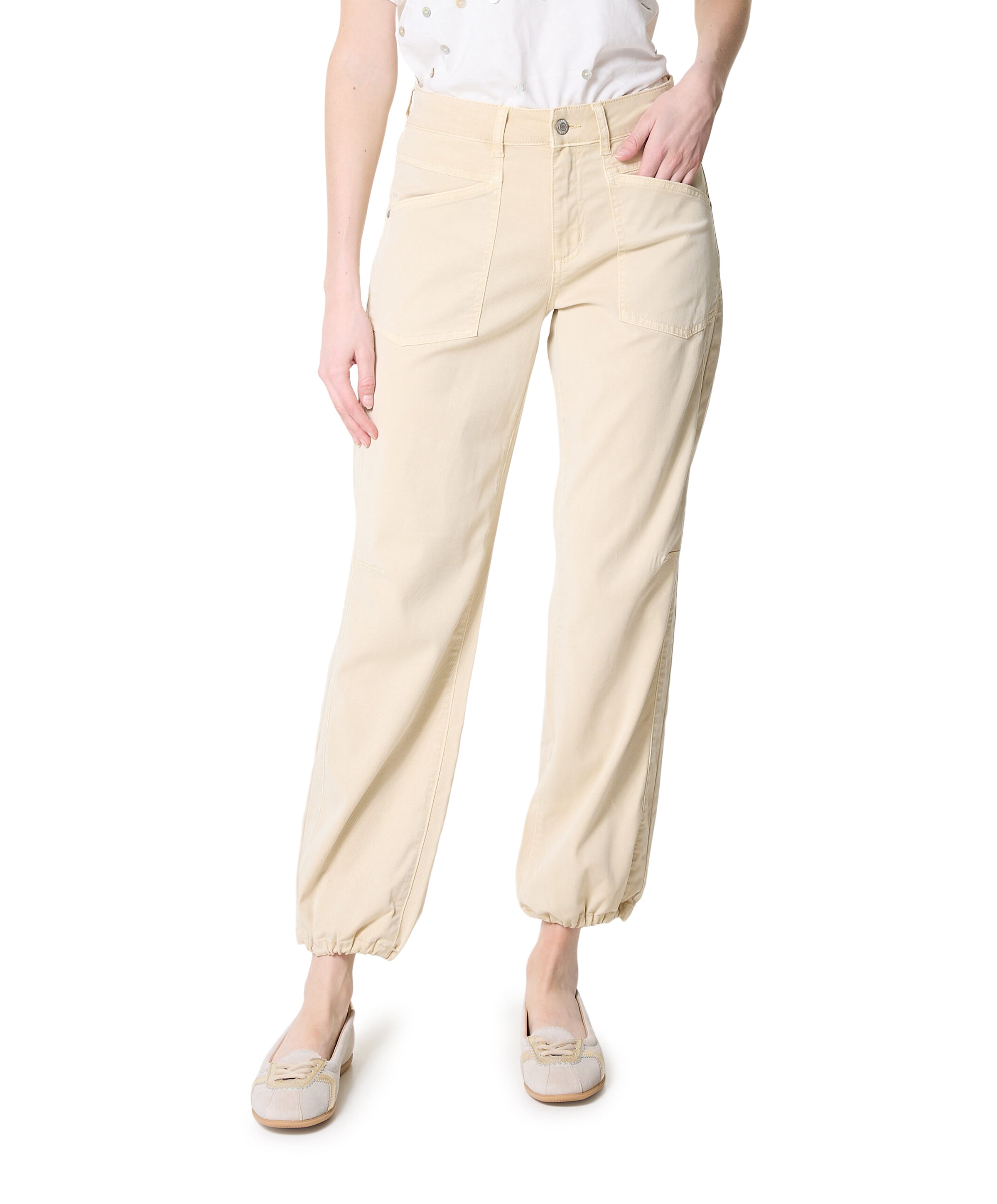 Jules Lyocell Twill dames broek beige