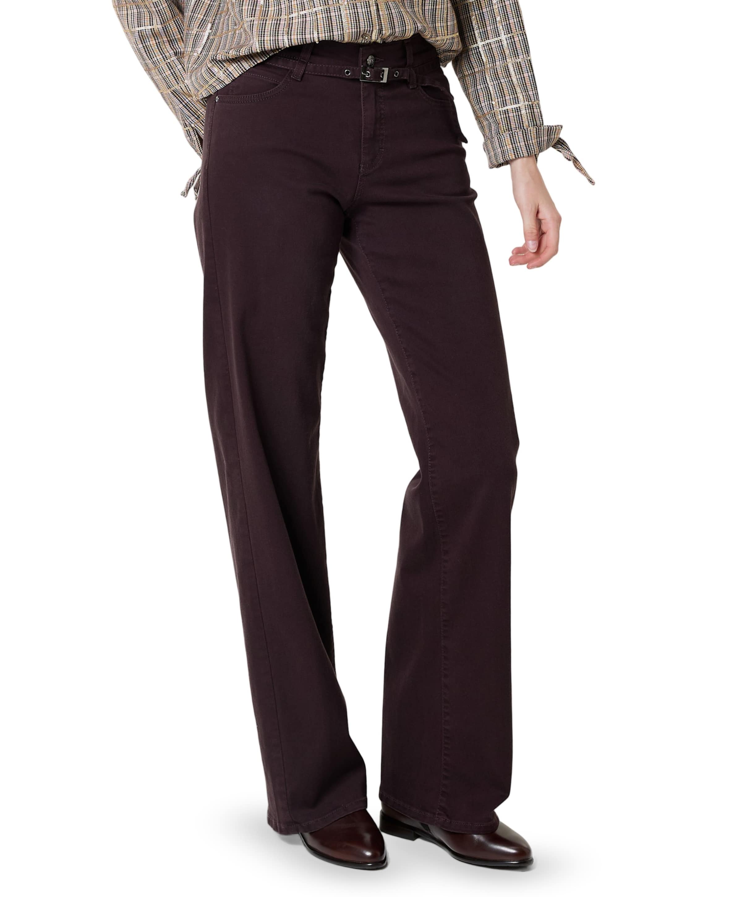 LIZ BELT dames jeans bordeaux