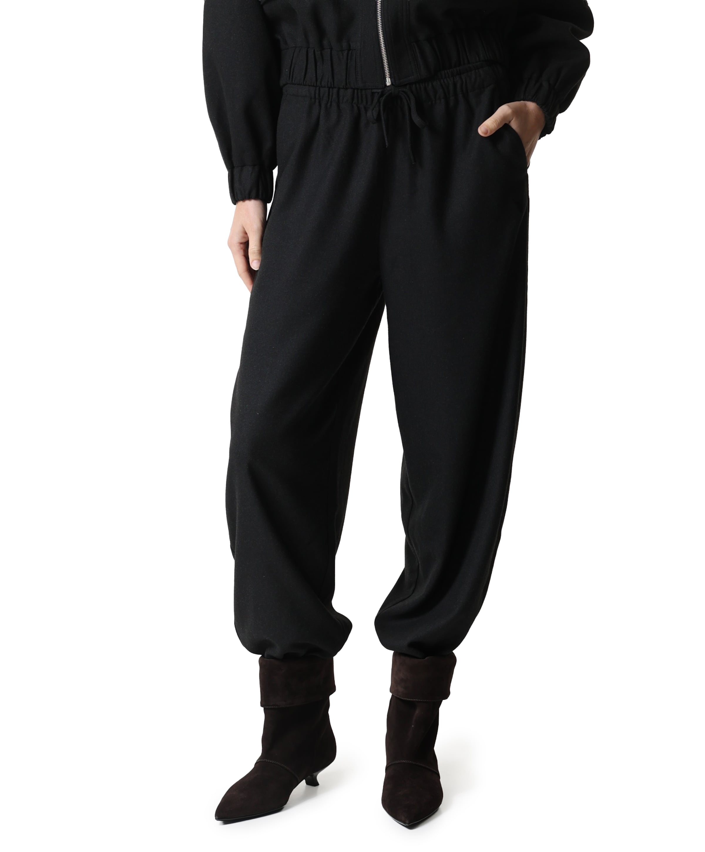 Barrel dames broek grijs