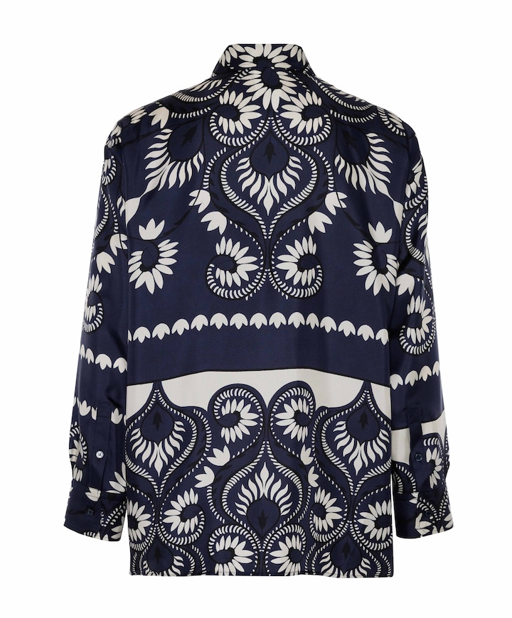 Dames blouse blauw