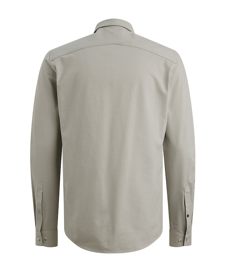 Heren overhemd lange mouw grijs
