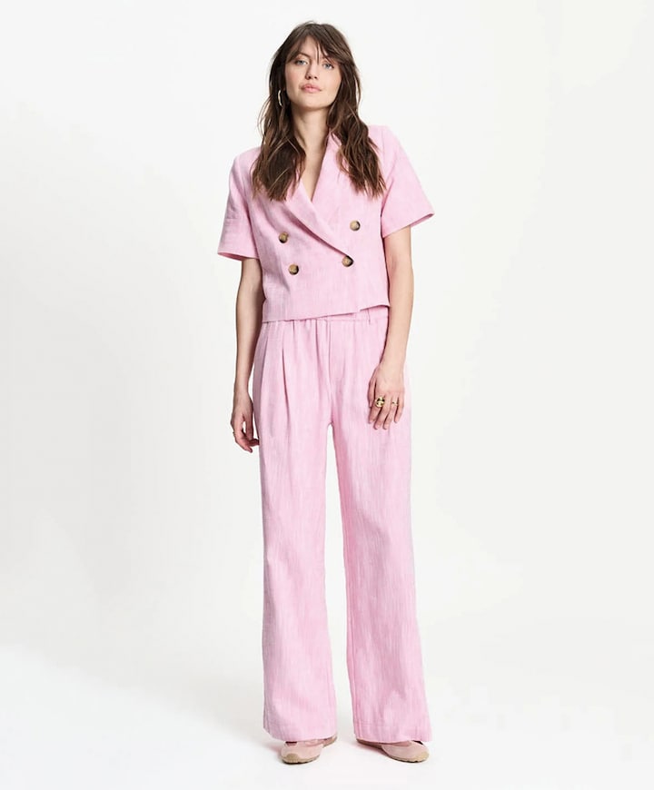 Dames blazer roze