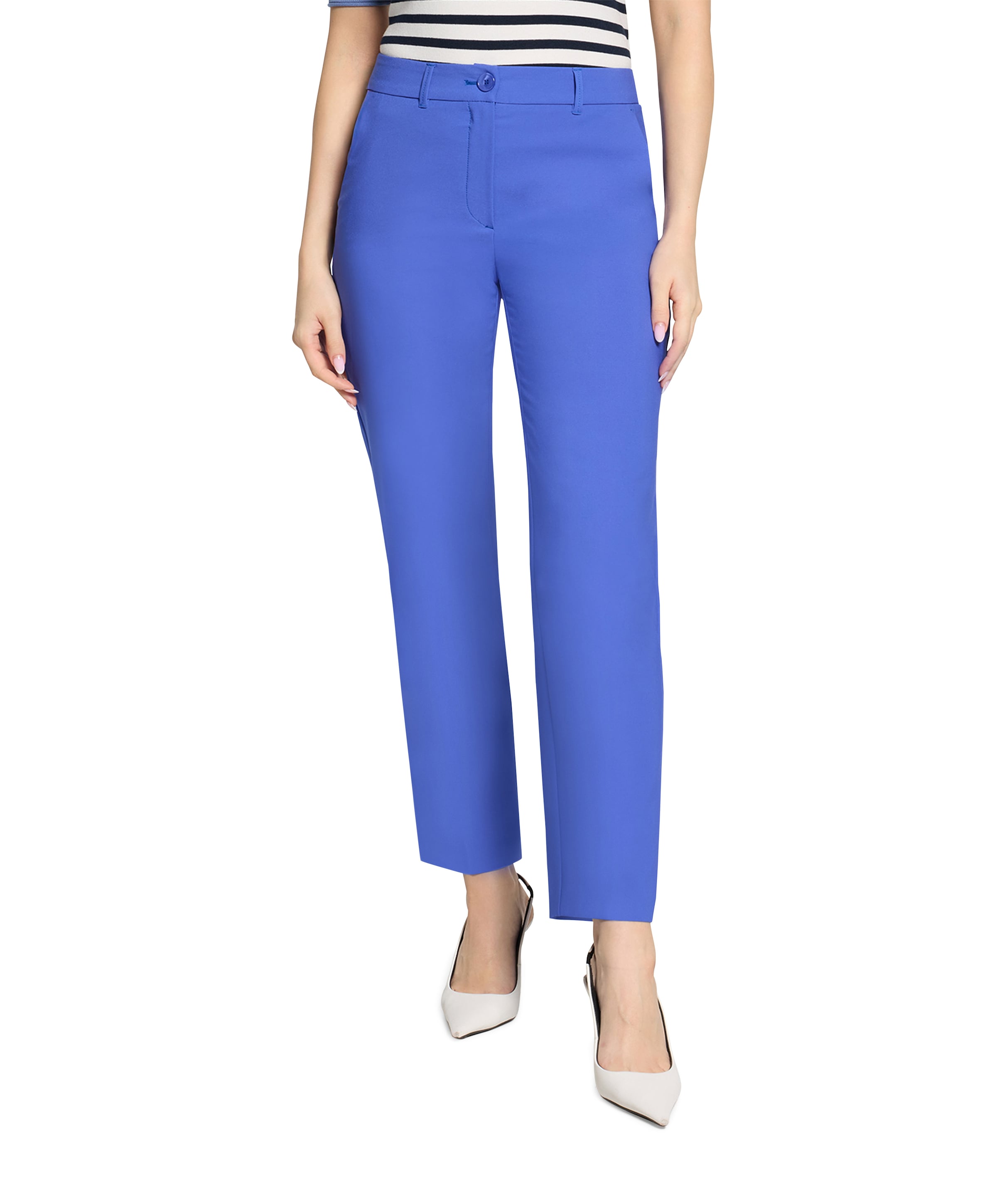 7/8 dames pantalon blauw