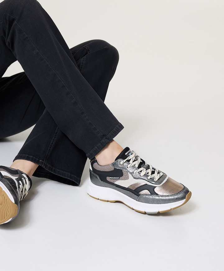 dames sneakers zilver