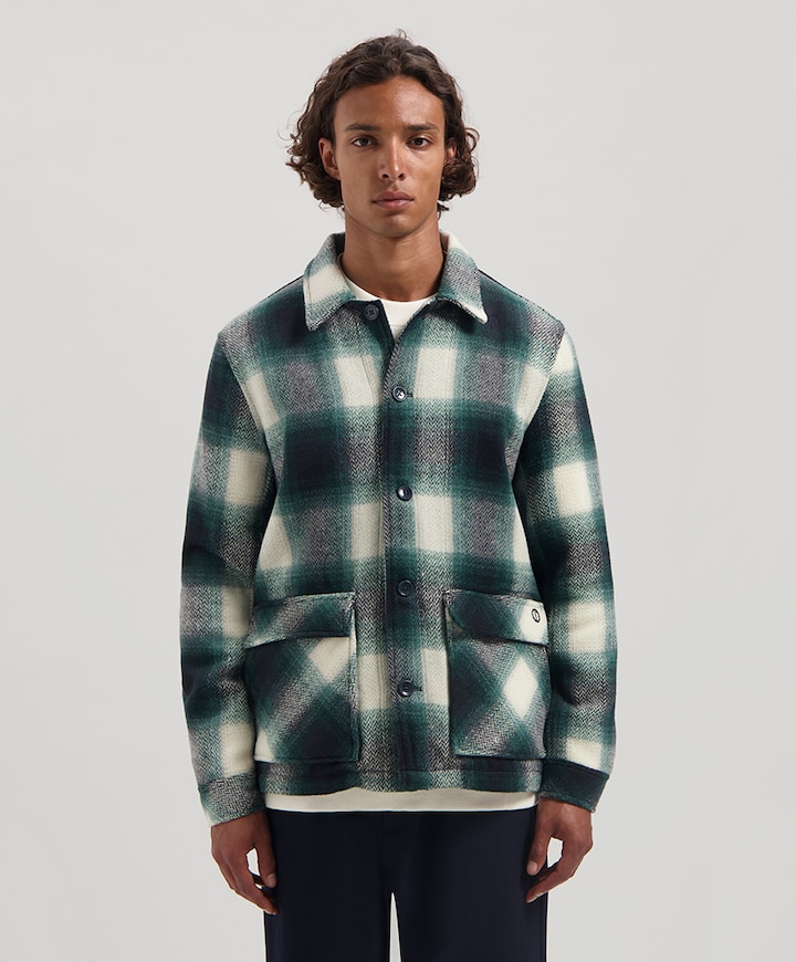 Heren overshirt groen