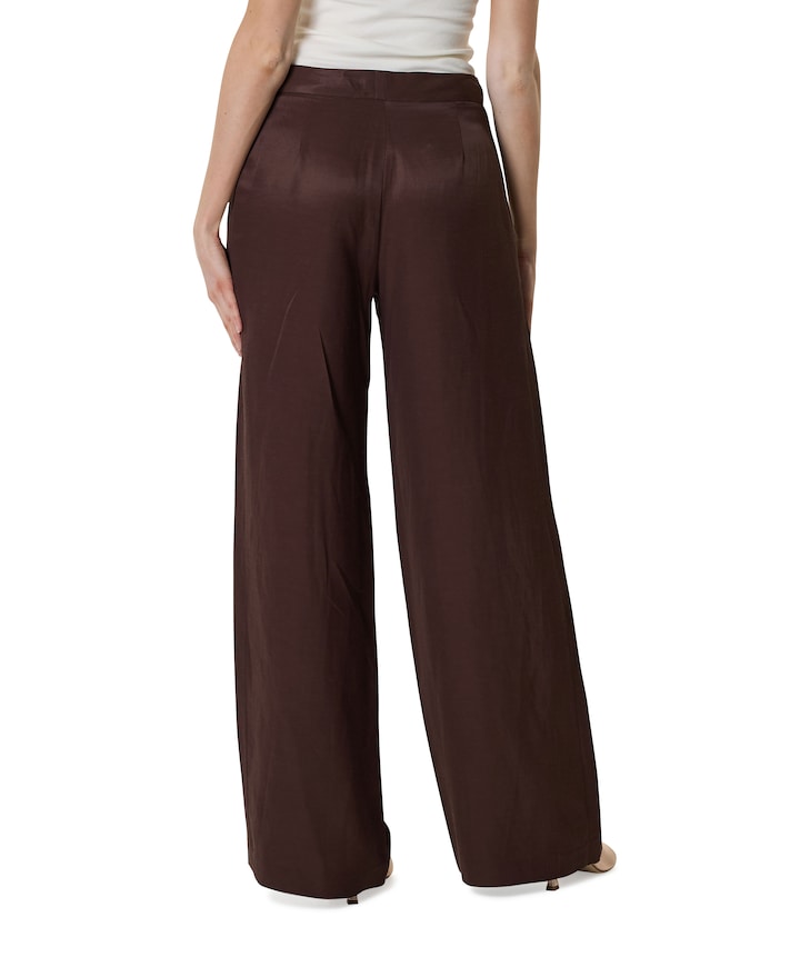 Gamba Dritta Tessuto dames pantalon bruin